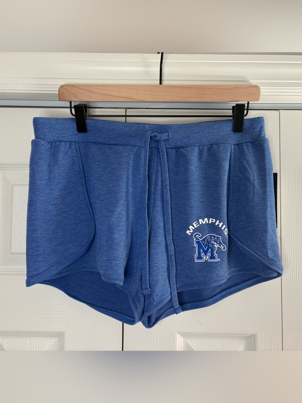 Women’s University of Memphis mascot shorts size M NWT